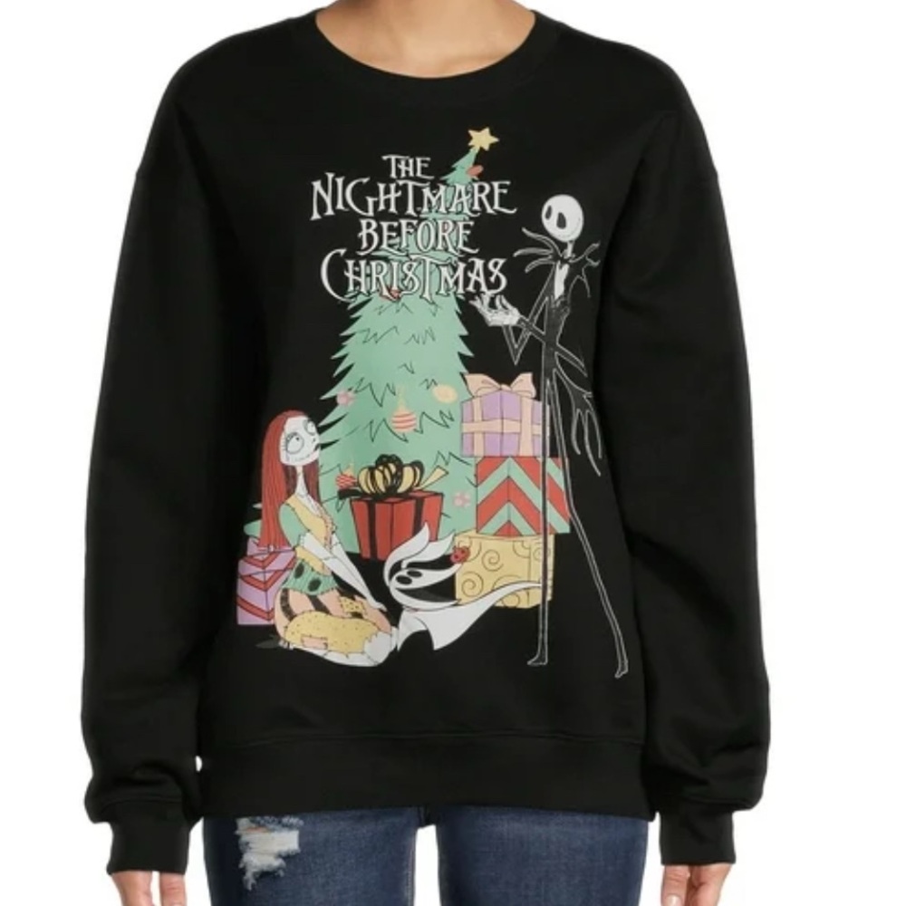 Disney Black Nightmare Before Christmas Sweatshirt size XXL  Women’s
